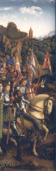 Jan Van Eyck The Ghent Altarpiece: Knights of Christ France oil painting art